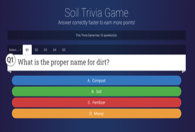 Soil Trivia Game Graphic